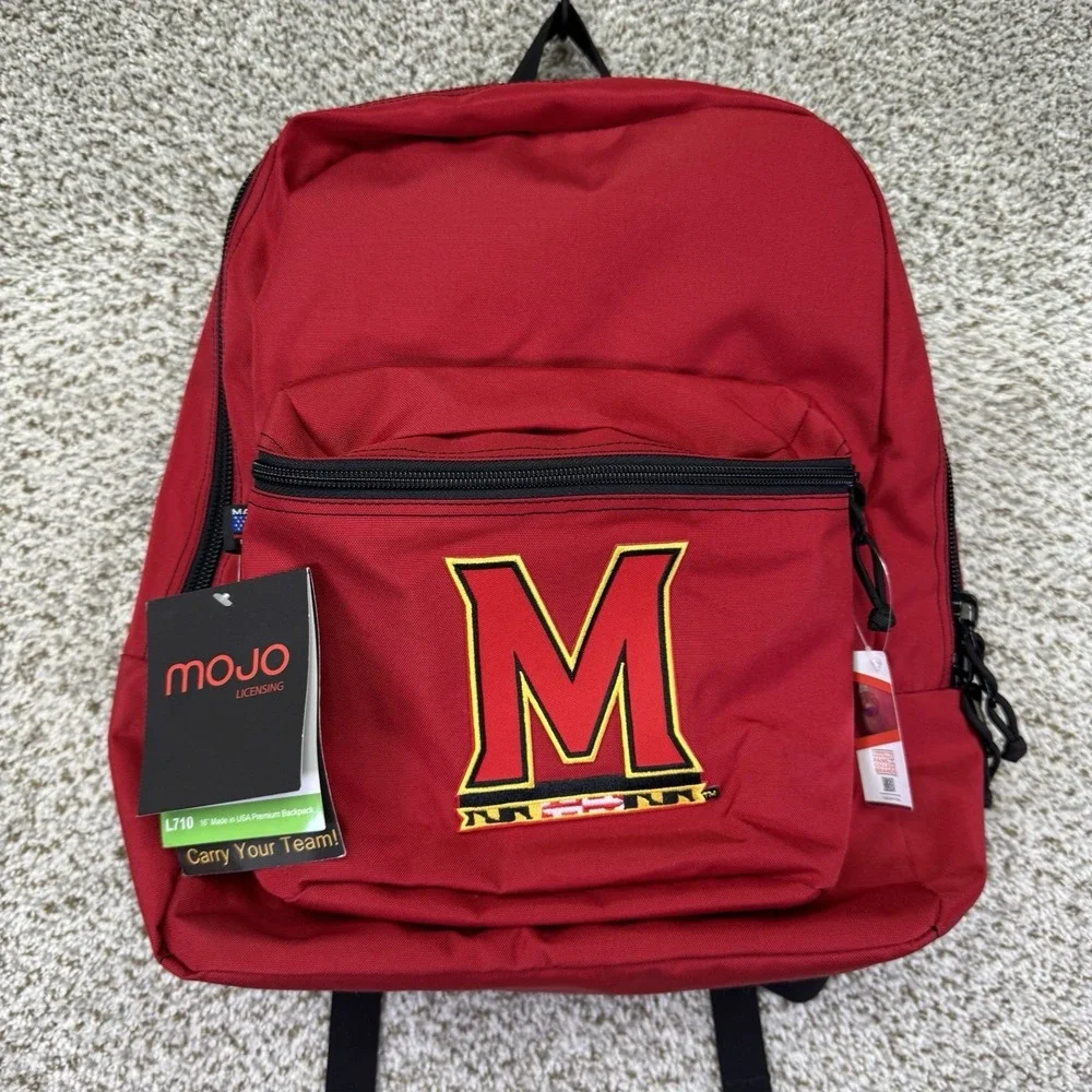 NEW Maryland Terrapins Ultimate Fan MOJO Backpack L710 Red NCAA Football
